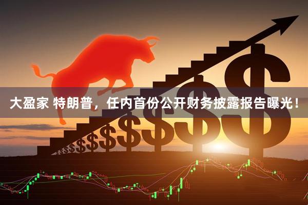 大盈家 特朗普，任内首份公开财务披露报告曝光！